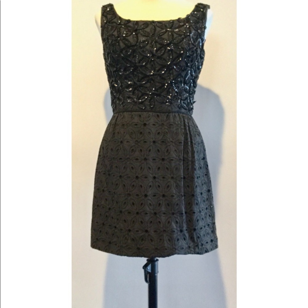 Vintage 60s CARNIVAL FASHIONS Black/Sequined Dress